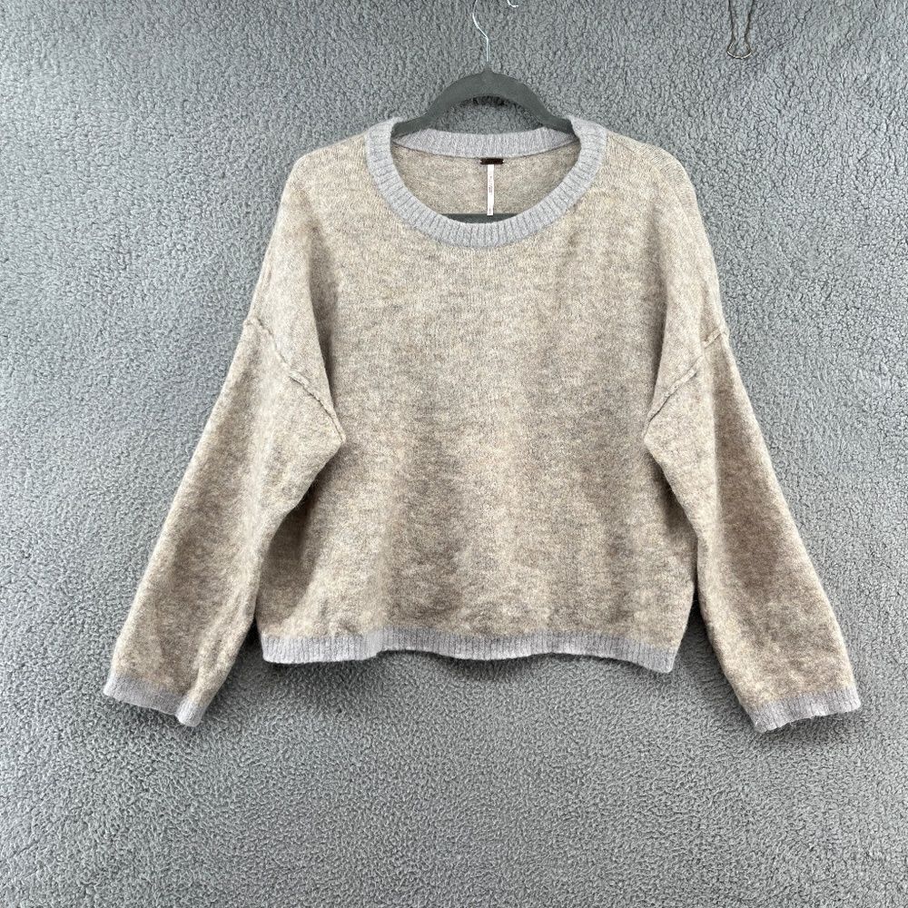 Free People Angelic Pullover Alpaca Blend Sweater Size Large